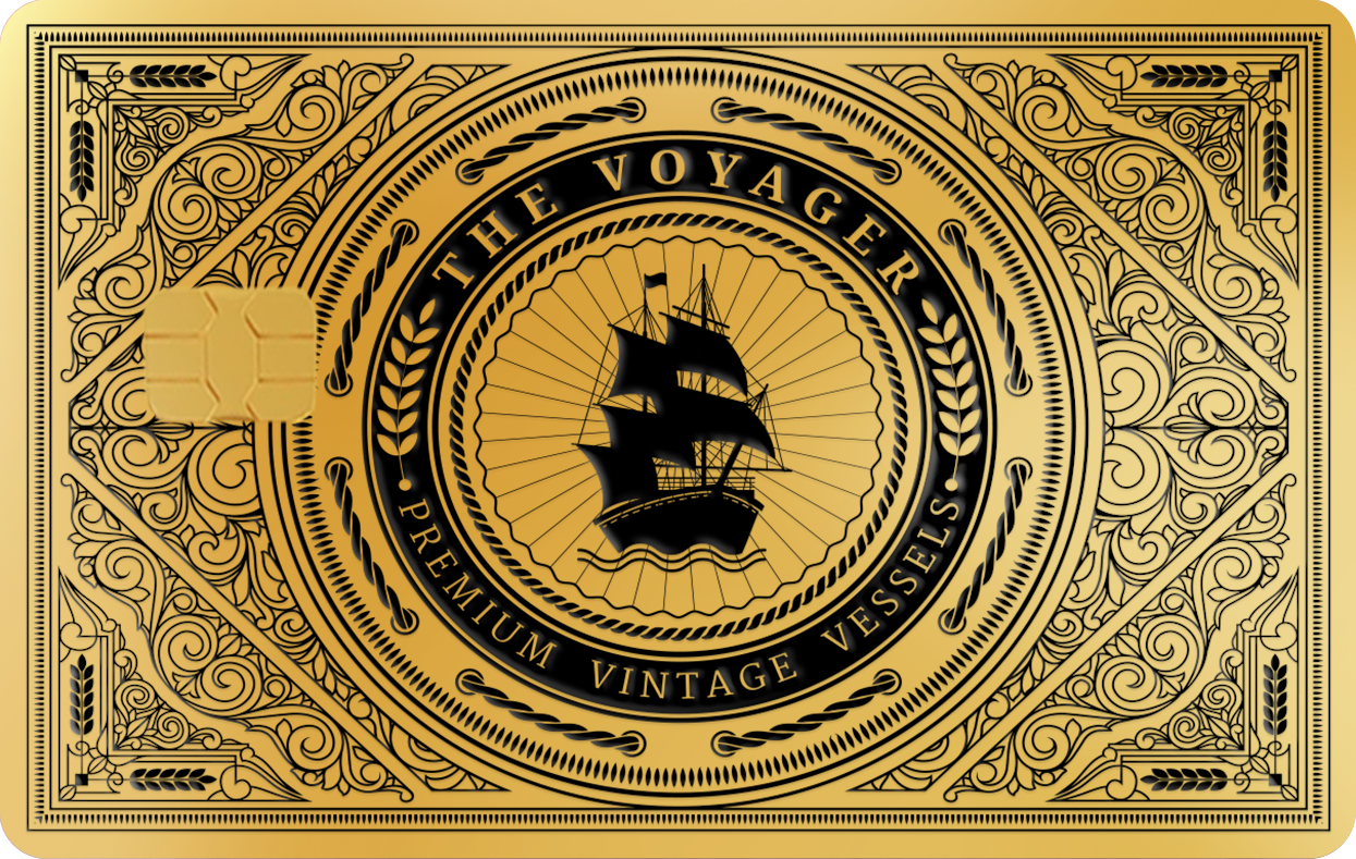 PREMIUM VINTAGE VESSELS, Card Color Options: 24K Gold Plated