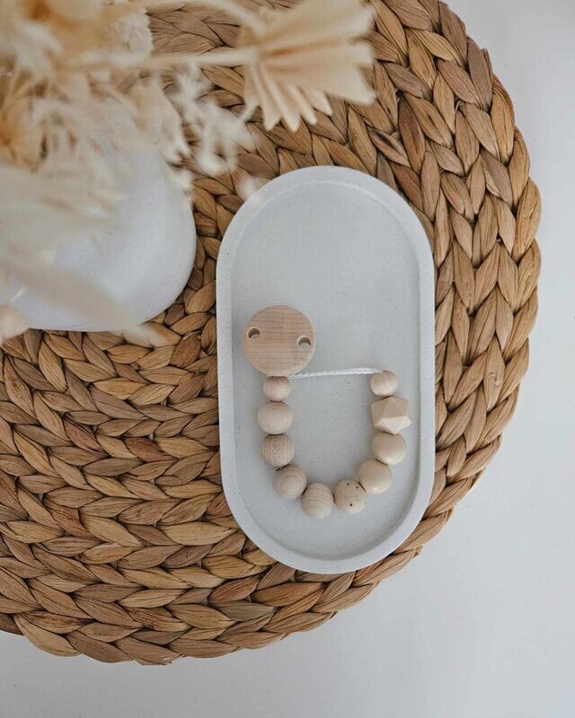 "Beige Love" Schnullerkette
