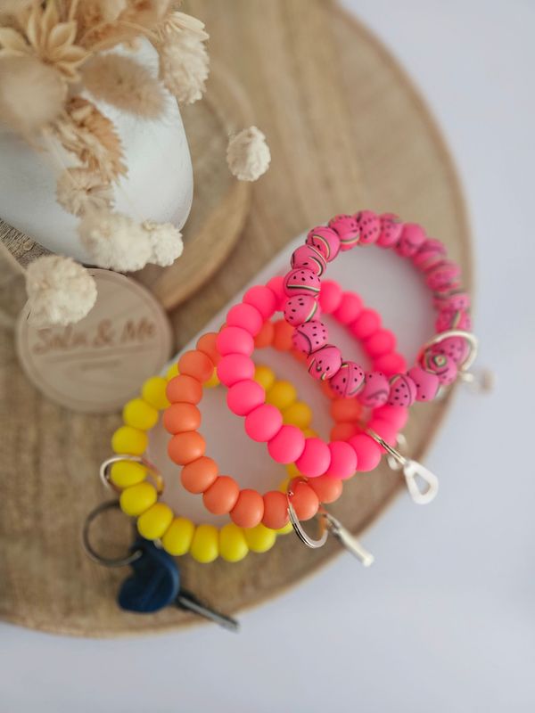 Schlüsselanhänger Armband "NEON"