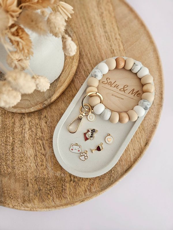 Schlüsselanhänger Armband "Boho"