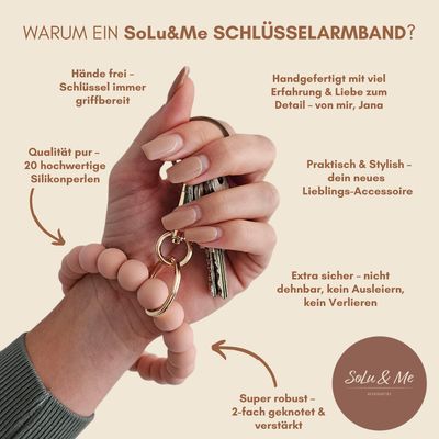 Schlüsselanhänger Armband "Pure"