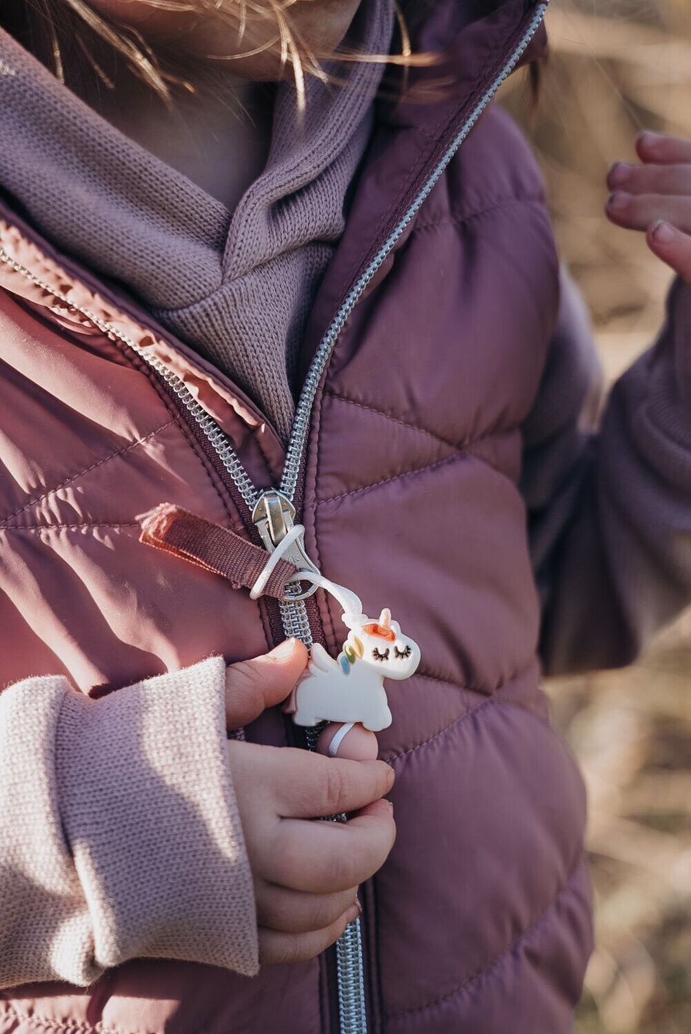 Einhorn Reißverschlussanhänger für Kinder Einhorn Reißverschlussanhänger für Kinder