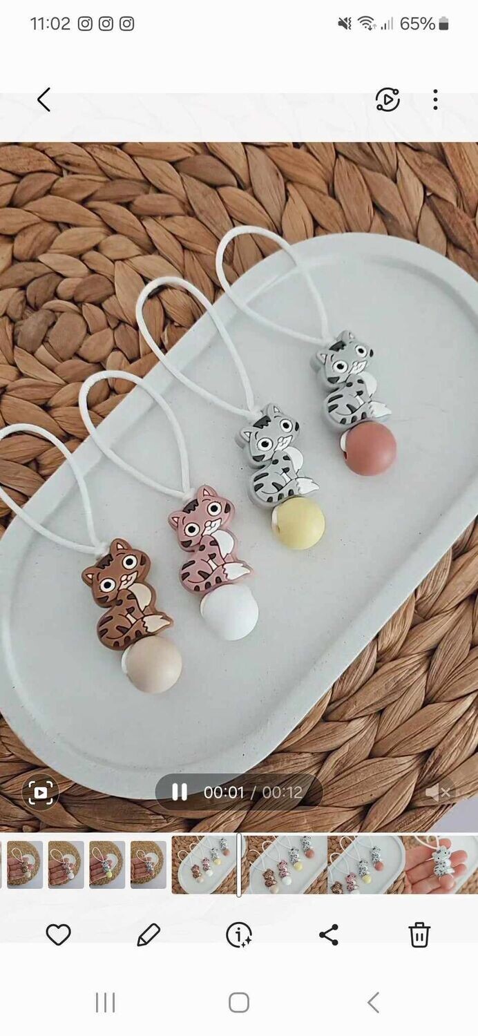 Katze Reißverschlussanhänger für Kinder Katze Reißverschlussanhänger für Kinder