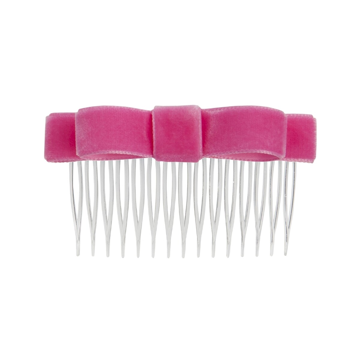 Hair Bow Velvet, Colour: Mulberry