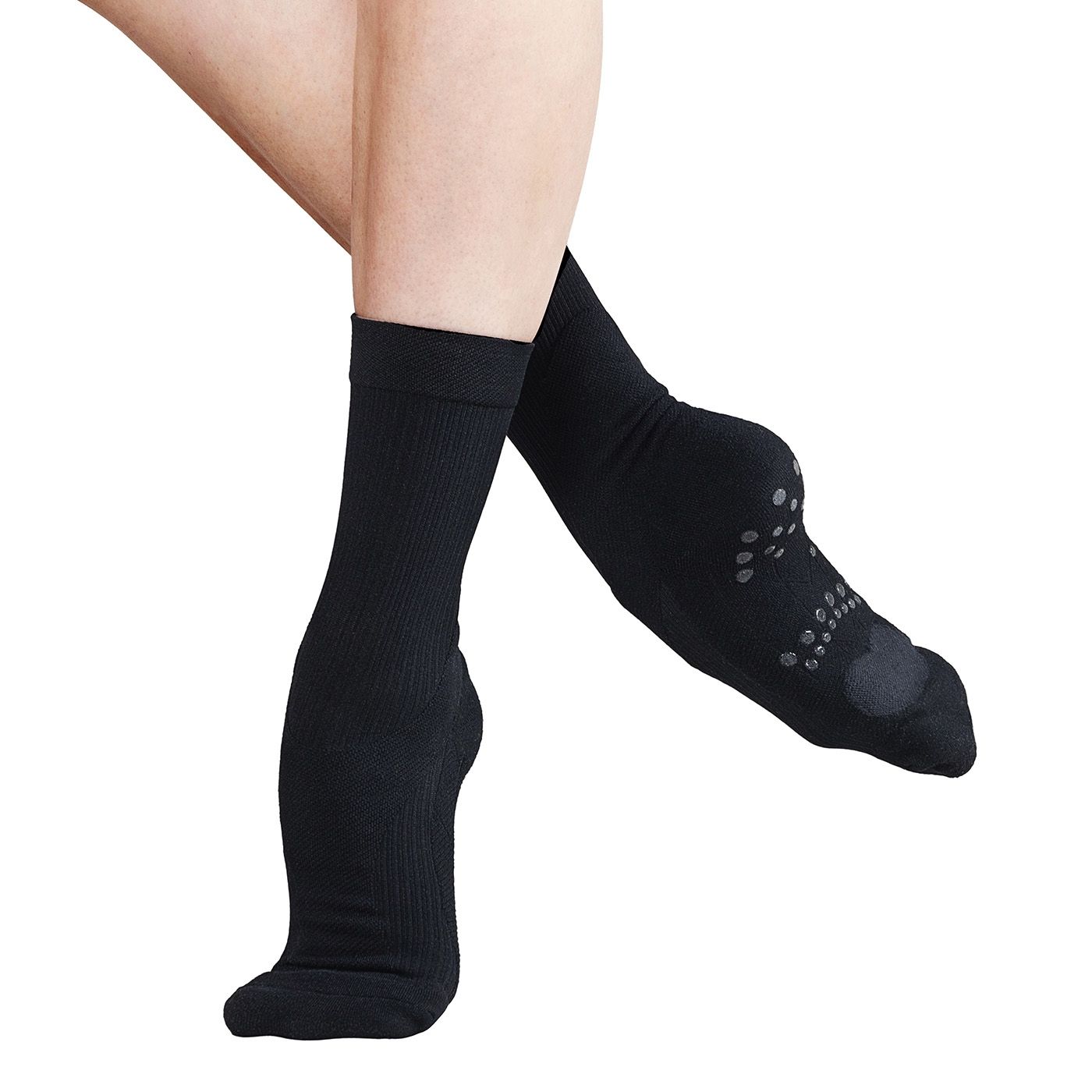 PivotPerfect Dance Sock, Colour: BLK, Size: SML