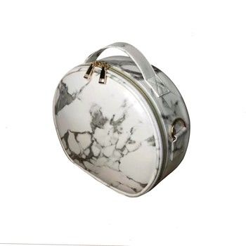 Mad Ally Makeup Case Oval Marble