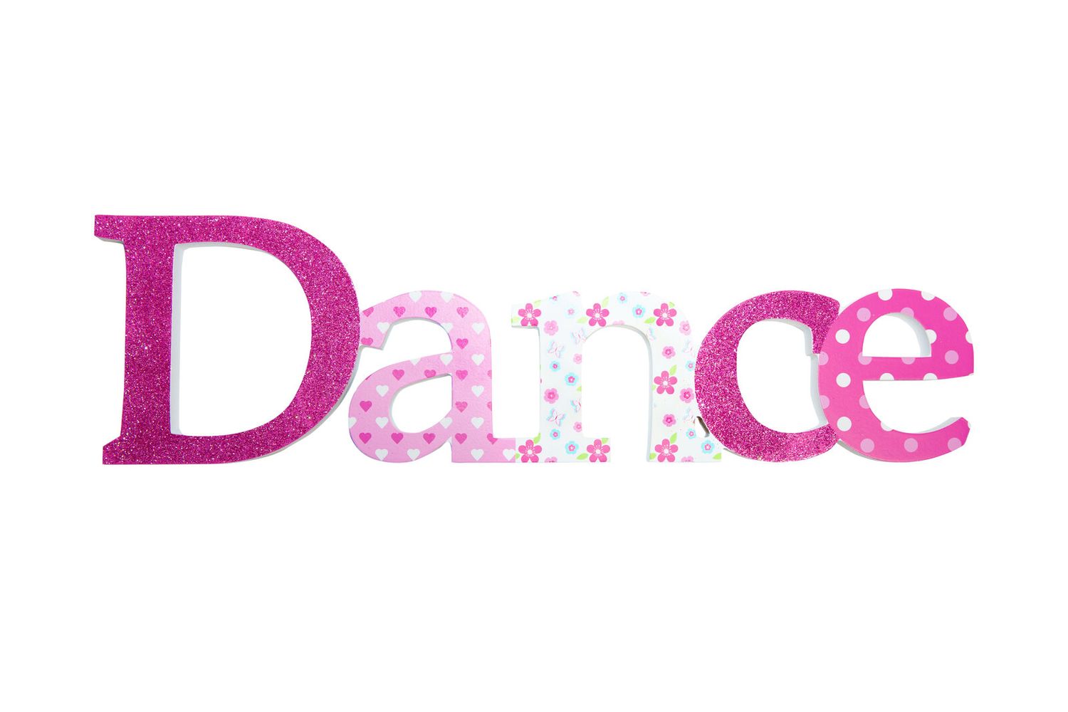DANCE sign, Colour: Pink