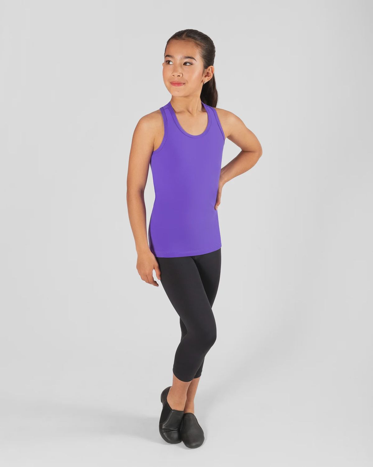 Addison Singlet, Size: Child XS Party Purple