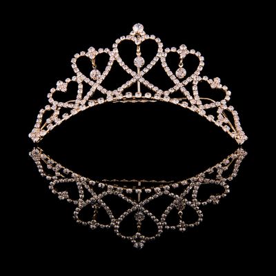 Medium Heart Gold Tiara