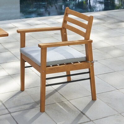 Light Wood Dining Chair with Metal Supports Light Wood Dining Chair with Metal Supports