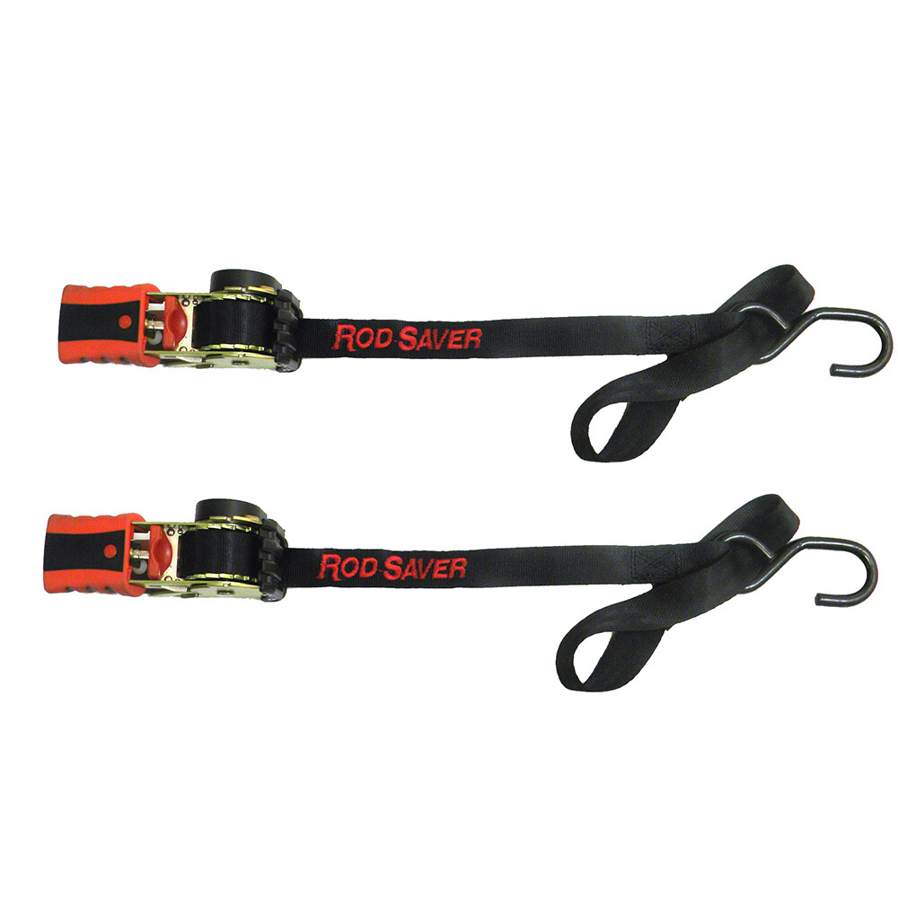 Rod Saver Mini Retractable Tie Down w/Soft Hook - 50" - Pair