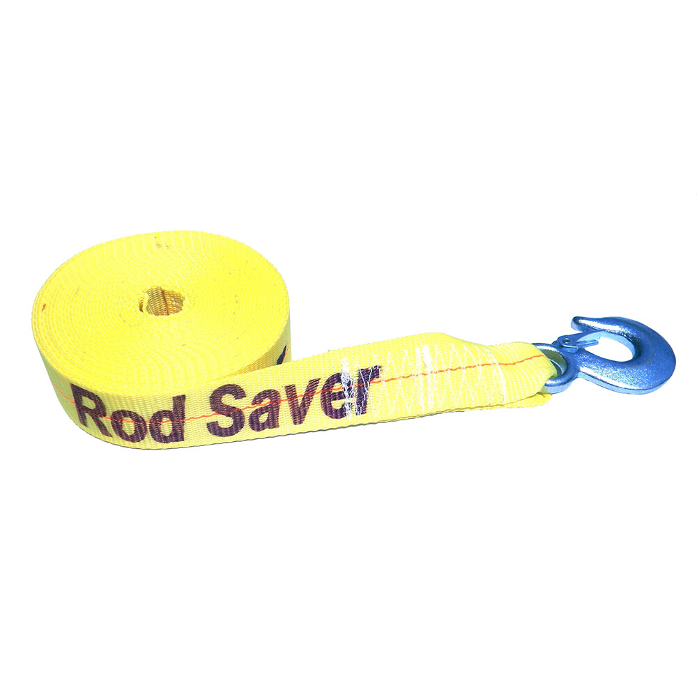 Rod Saver Heavy-Duty Winch Strap Replacement - Yellow - 2" x 30'