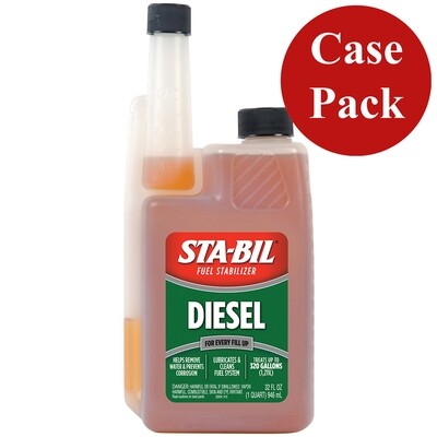 STA-BIL Diesel Formula Fuel Stabilizer & Performance Improver - 32oz *Case of 4*