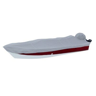 Carver Performance Poly-Guard Styled-to-Fit Boat Cover f/15.5' V-Hull Side Console Fishing Boats - Grey