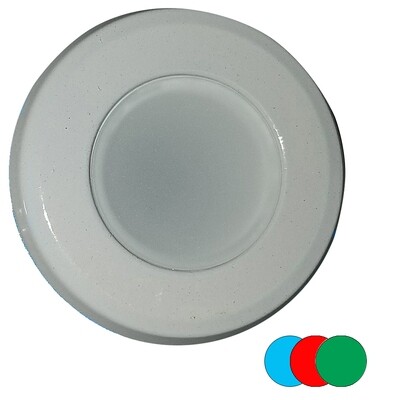 Shadow-Caster Color-Changing White, Blue & Red Dimmable - White Powder Coat Down Light