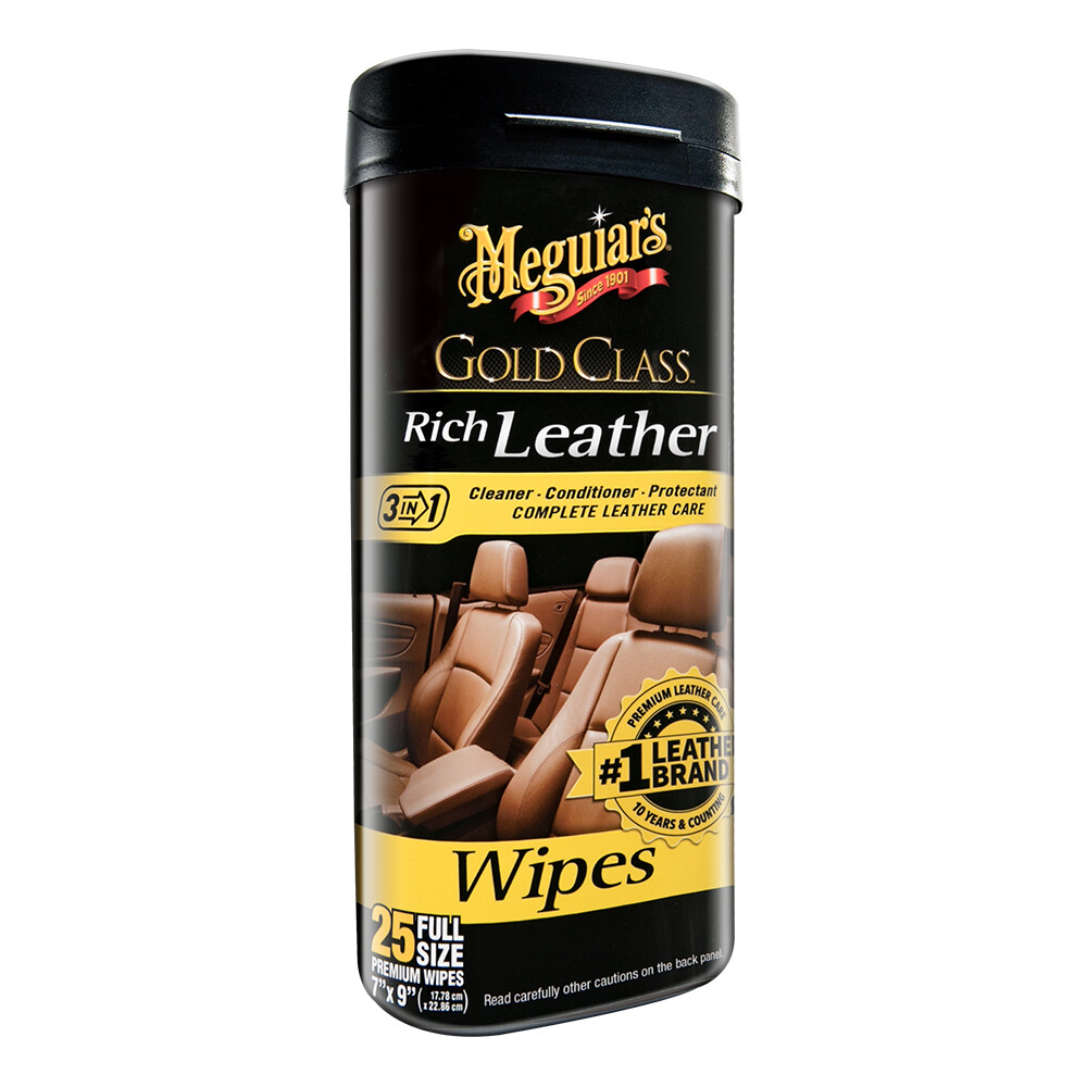 Meguiar's Gold Classâ„¢ Rich Leather Cleaner & Conditioner Wipes