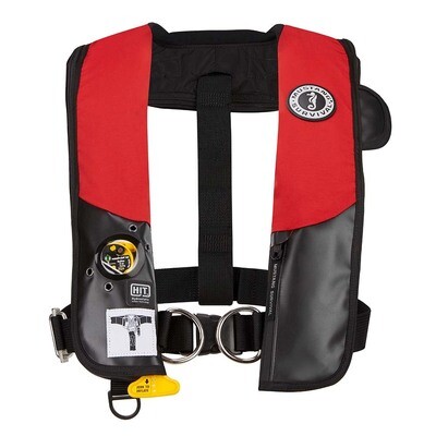 Mustang HIT Hydrostatic Inflatable PFD w/Harness - Red/Black