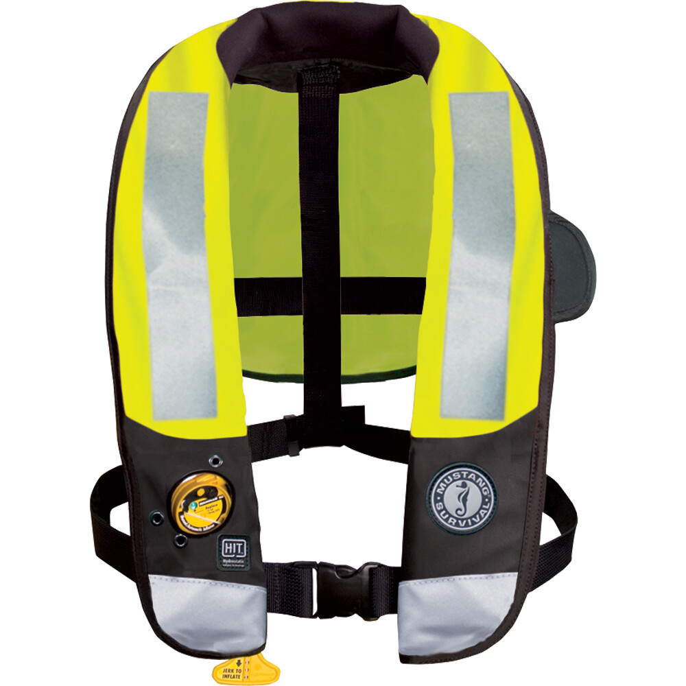 Mustang HIT High Visibility Inflatable PFD - Fluorescent Yellow Green