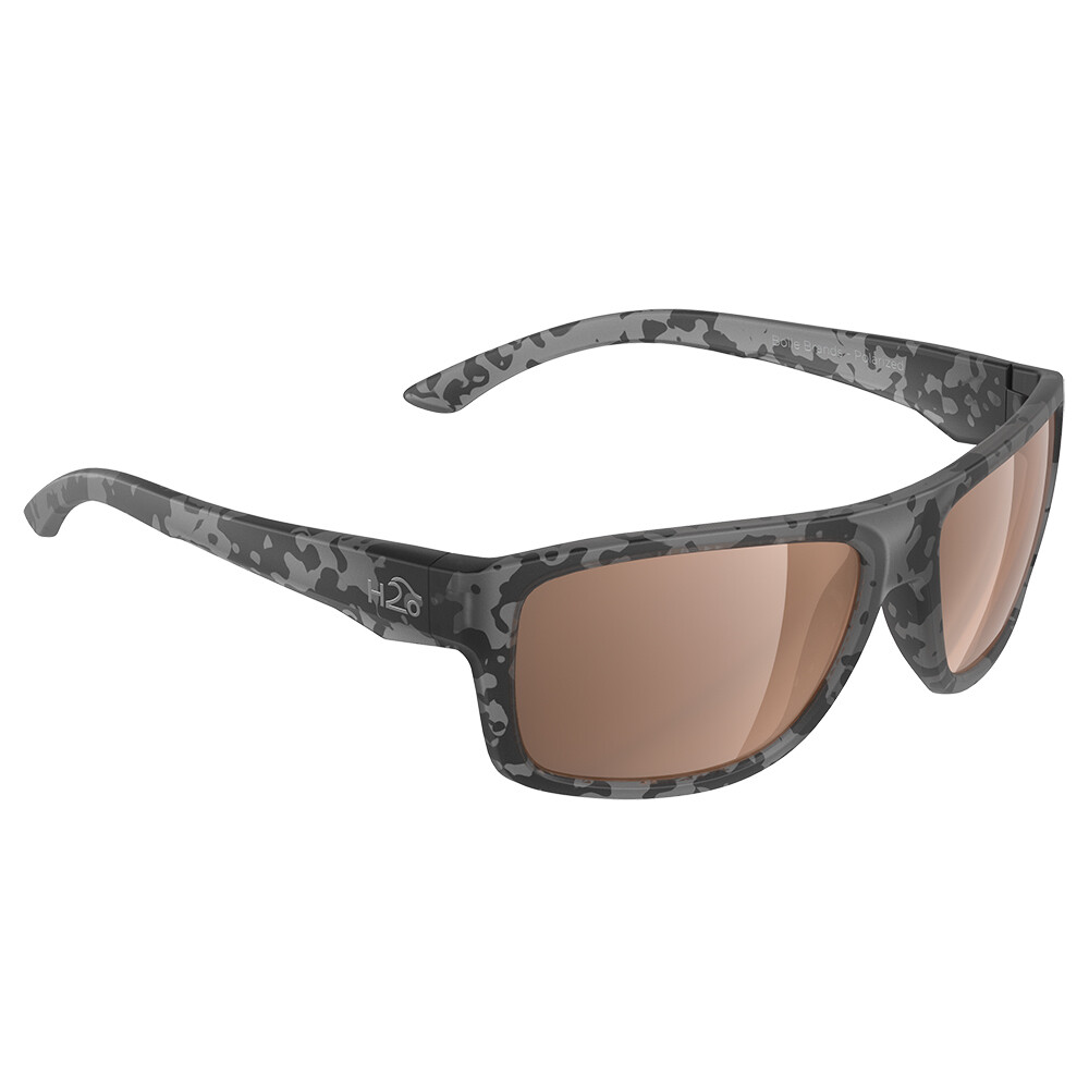 H2Optix Grayton Sunglasses Matt Tiger Shark, Brown Lens Cat. 3 - AR Coating