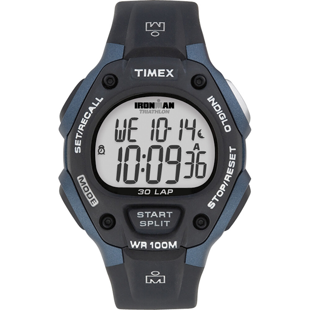 Timex IRONMAN Classic 30 Full-Size 38mm Watch - Grey/Blue
