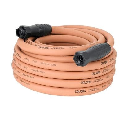 Flexzilla Colors Swivelgrip Garden Hose 5/8in X 50ft 3/4in   11 1/2 Ght Fittings Red Clay