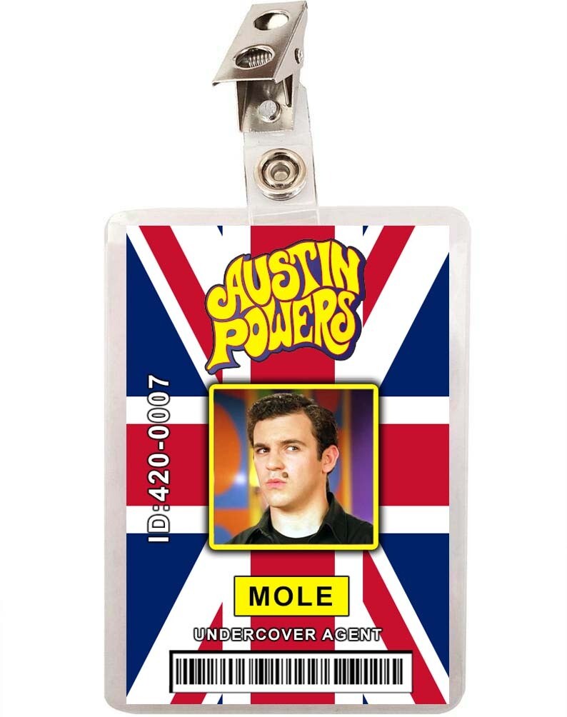 Austin Powers Mole ID Badge