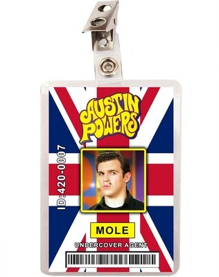 Austin Powers Mole ID Badge