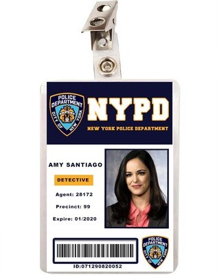 Brooklyn Nine Nine 99 NYPD Amy Santiago ID Badge