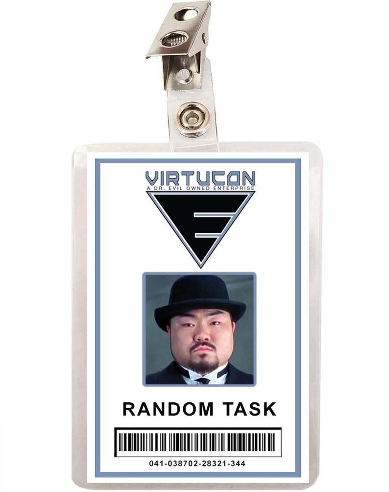 Austin Powers Random Task ID Badge