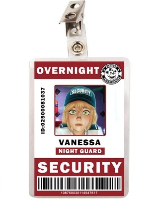 FNAF Five Nights at Freddy&#39;s Vanessa Security ID Badge