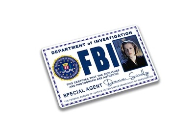 X FILES Dana Scully FBI ID Card