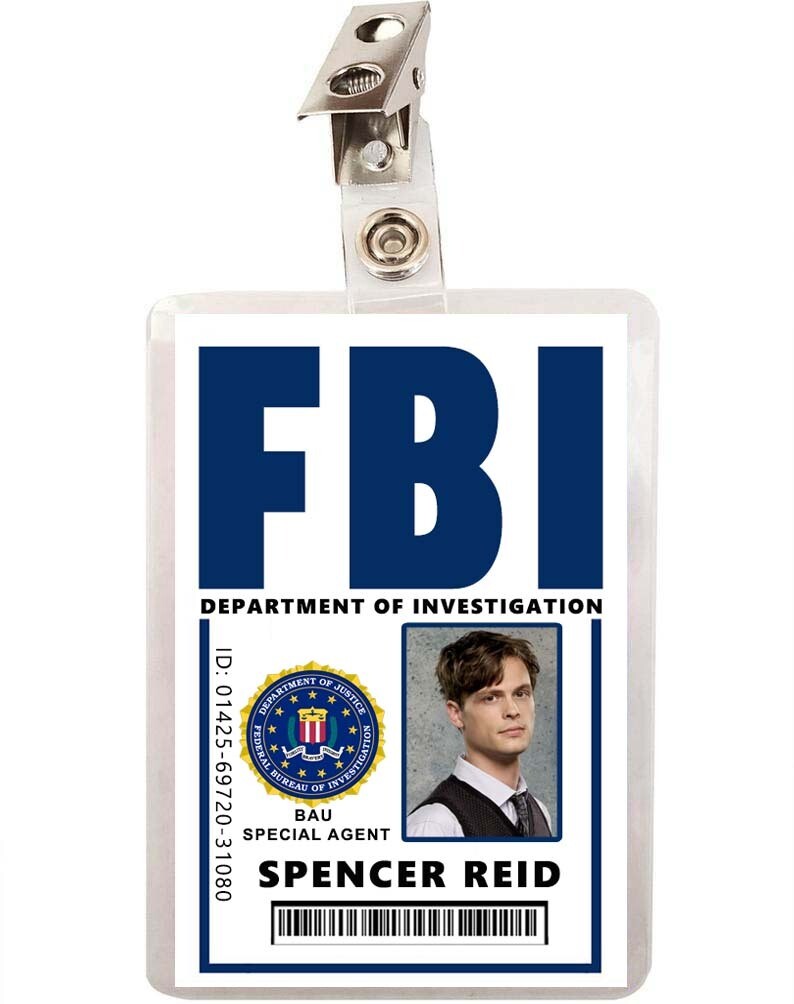 Criminal Minds Spencer Reid FBI W