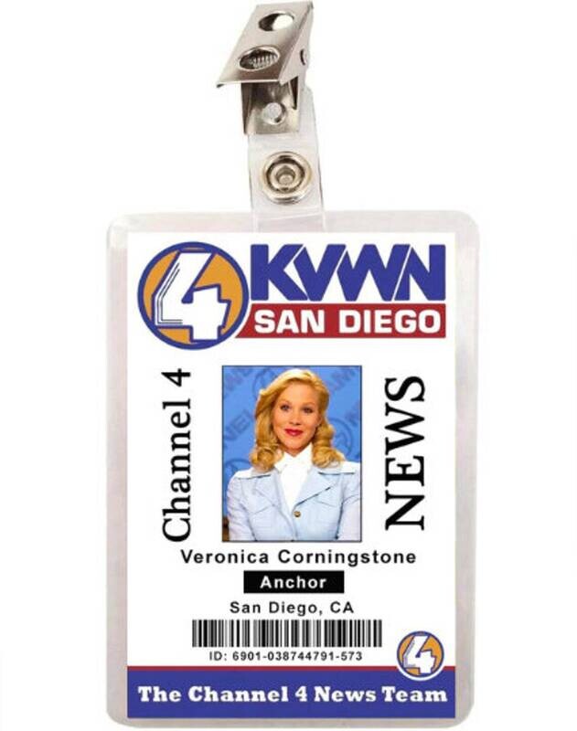 Anchorman Movie Veronica Corningstone ID Badge