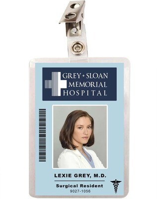 Grey&#39;s Anatomy Lexie Grey Sloan Memorial Hospital ID Badge