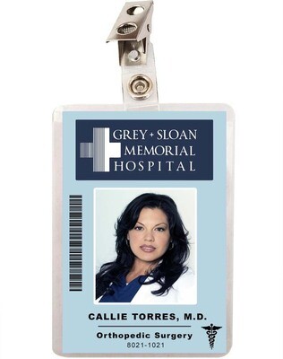 Grey&#39;s Anatomy Callie Torres Grey Sloan Memorial Hospital ID Badge