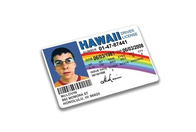 McLovin Plastic Drivers License ID Card