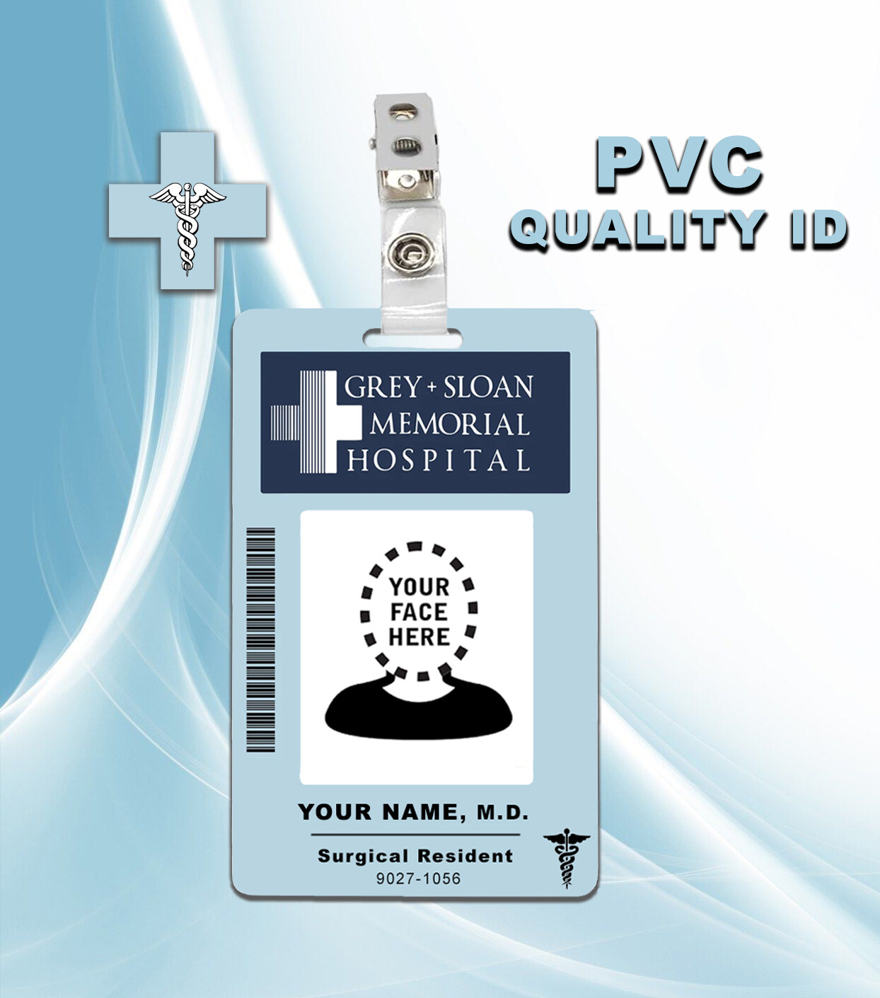 Custom Grey&#39;s Anatomy MD ID Badge PVC