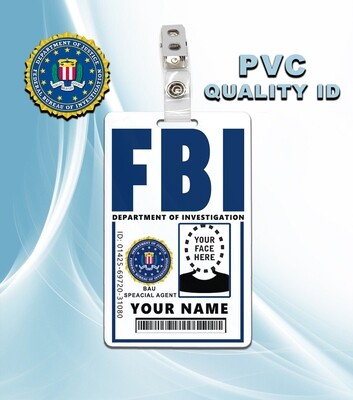 Custom Criminal Minds FBI ID Badge PVC