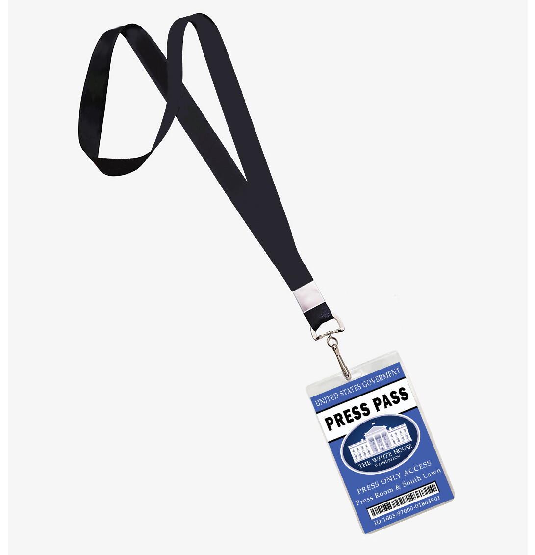 White House Press Pass Lanyard ID