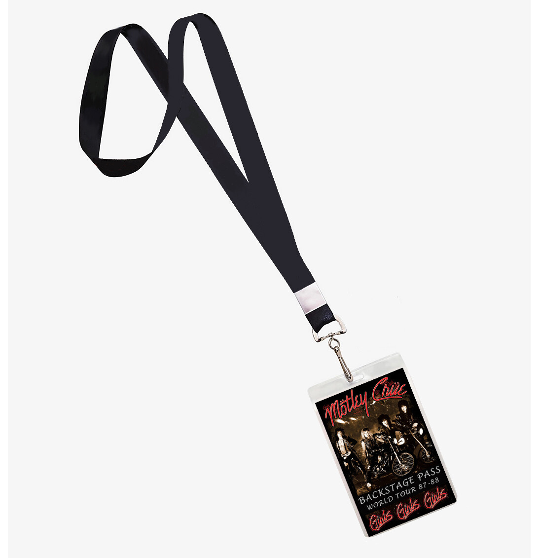 Motley Crue Girls Girls Girls Backstage Pass Lanyard ID