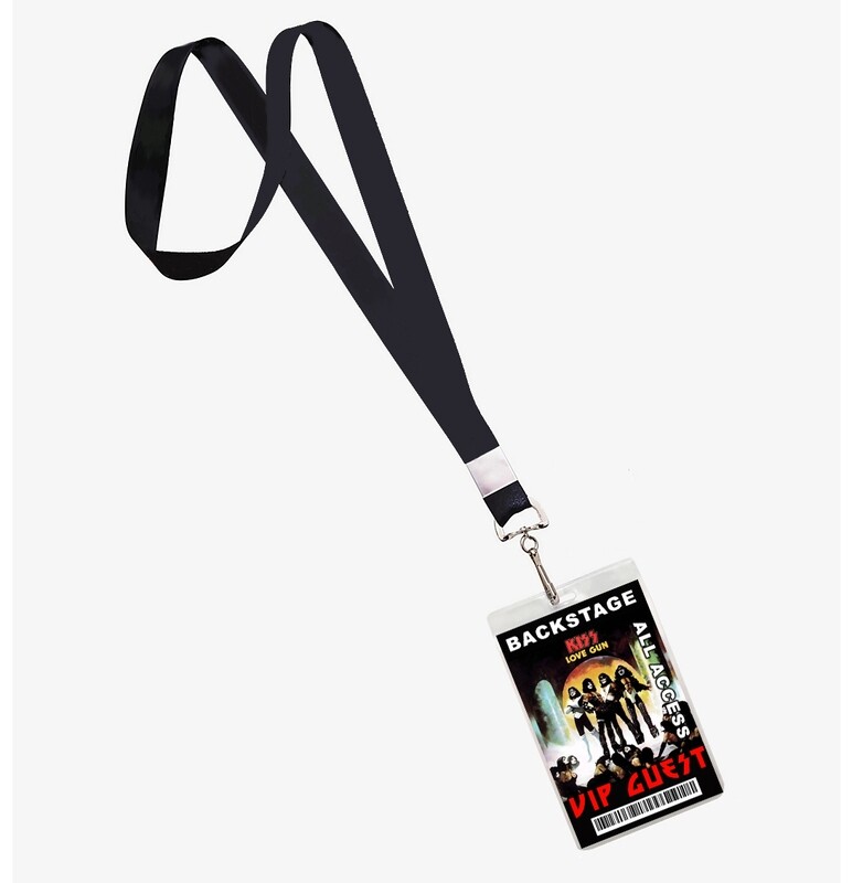 Kiss Love Gun Backstage Pass Lanyard ID