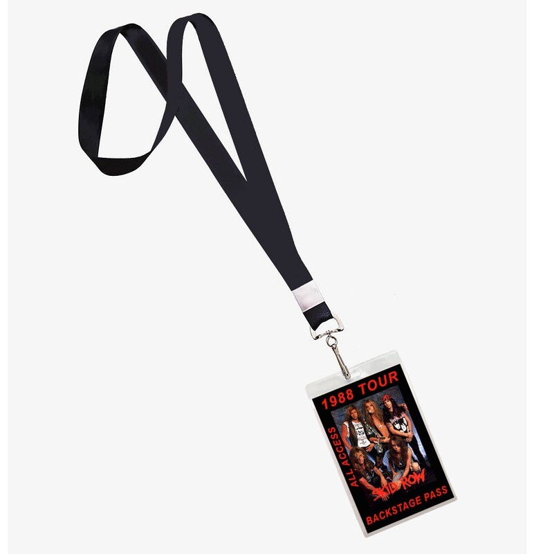 Skid Row 1988 Backstage Pass Lanyard ID
