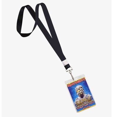 Iron Maiden Slavery Tour Backstage Pass Lanyard ID