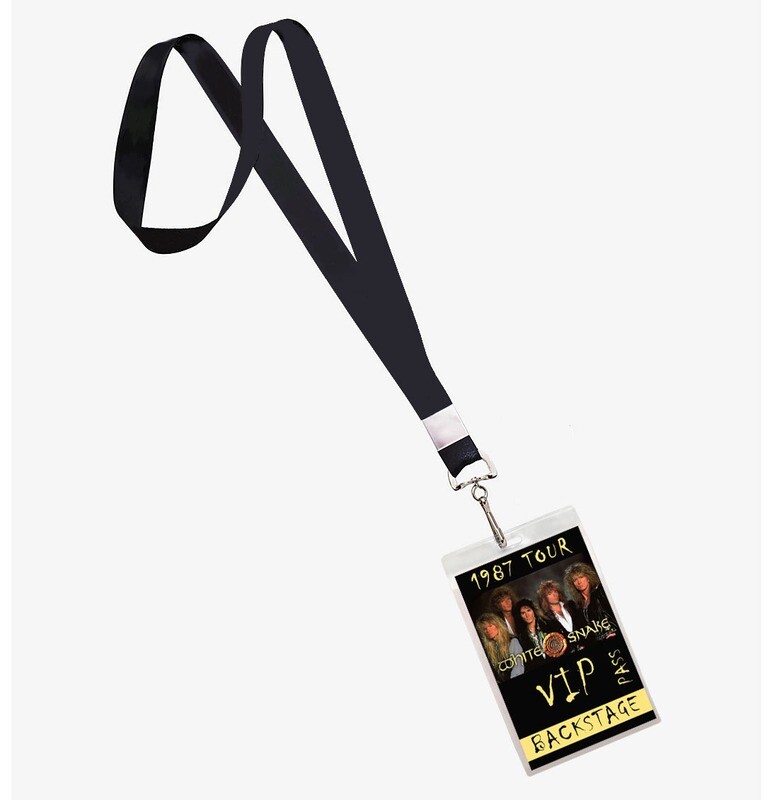White Snake 1987 Backstage Pass Lanyard ID