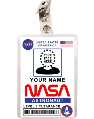 Custom NASA Astronaut ID Badge