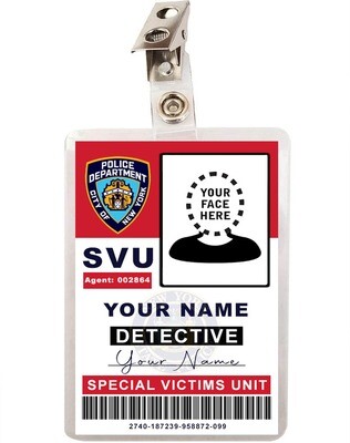 Custom Law & Order SVU Detective ID Badge