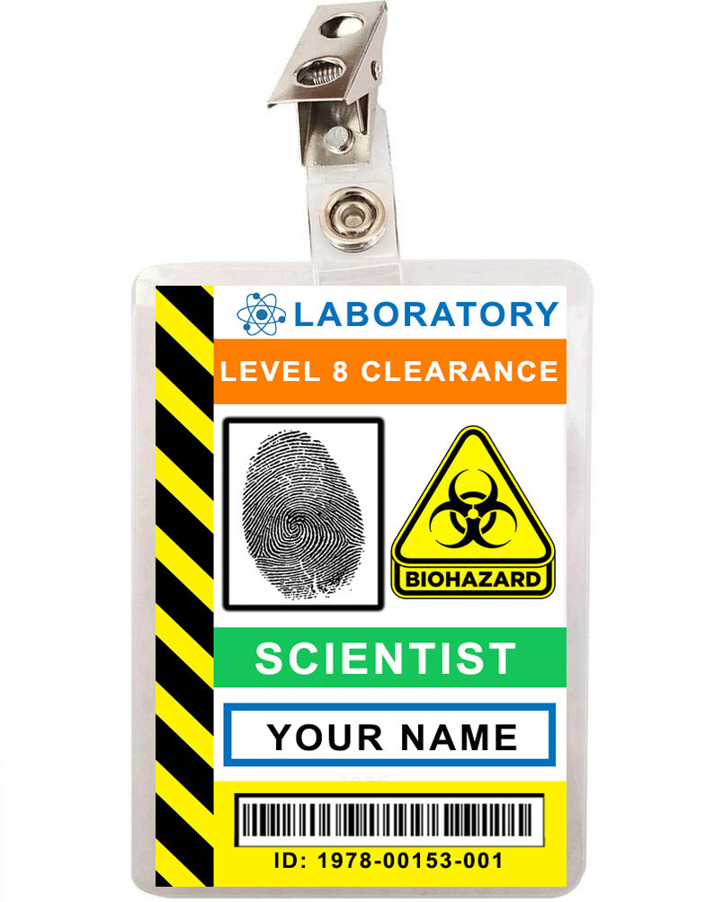 Custom Scientist ID Badge Badge
