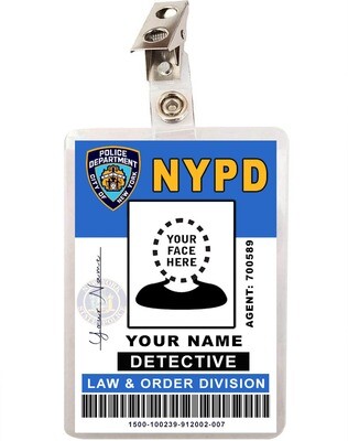 Custom Law & Order Detective ID Badge Badge
