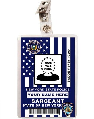 Custom New York Police Department ID Badge Badge