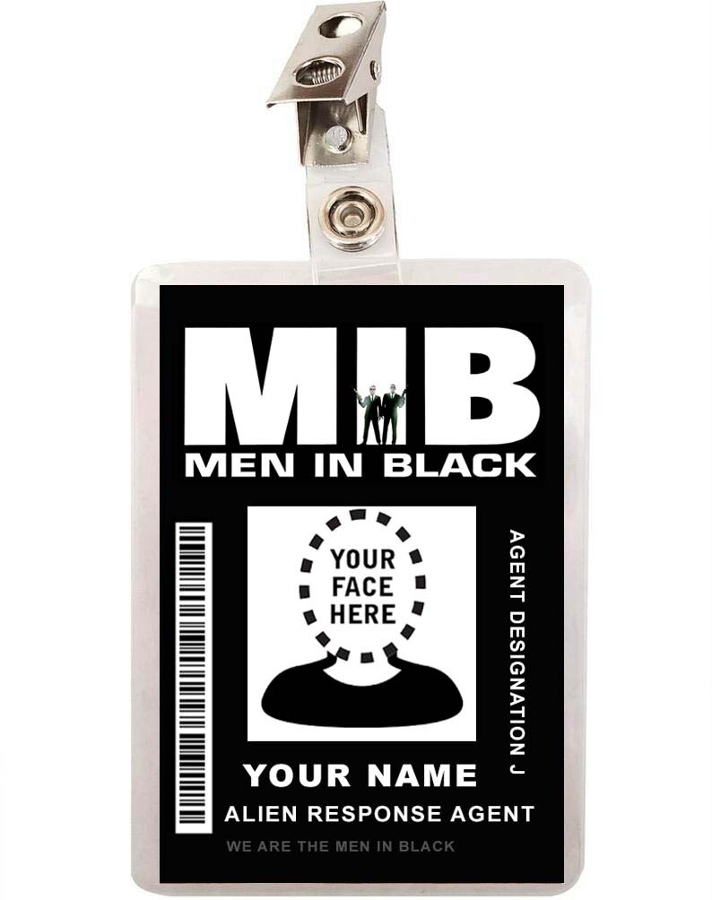 Custom MIB Men In Black ID Badge Badge